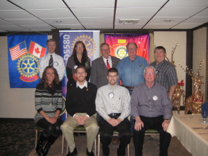 2014-2015 Rotary board members with District 5580 Governor Tim Kaminski.